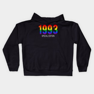 1993 Lgbt Birthday Rainbow Pride Lgbt Gift Equality Kids Hoodie